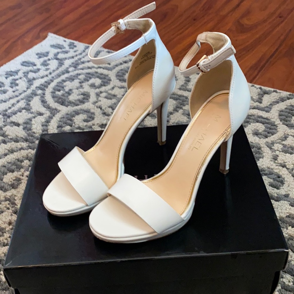 White Michael Shannon Heels.